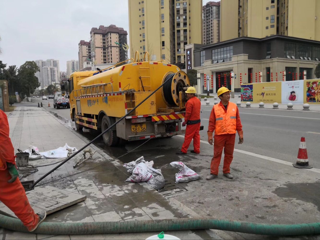 大冶排污管道清淤-管道清洗